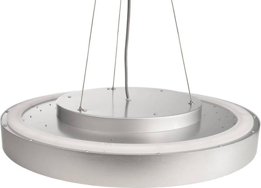 Menkar LED-hengelampe, sølvfarget, Ø 80 cm, CCT, opp/ned