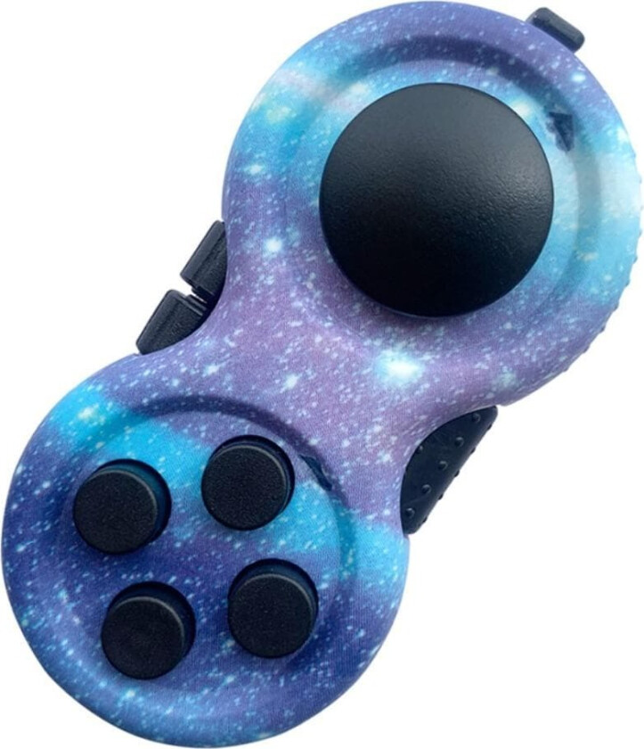 Fidget Spinner Relaxation Pill Joystick med nøkkelring - Midnight Blue