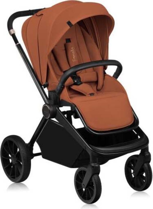 MIKA Plus Sportsvogn, Brown Rust - Vendbar Sittedel - Polyester,PU