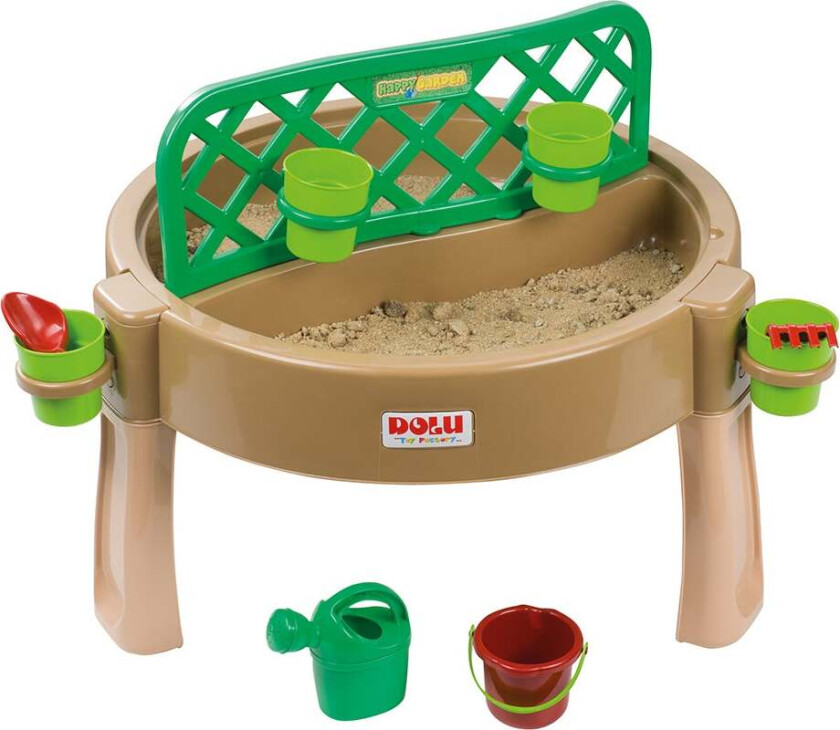 Dolu Gardening, Sand, Water, Creativity 4-in-1 Lekebord, Brun - Lekebord - Plast