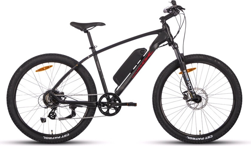 EL-sykkel SAXXX E-2707 sort/rød 27,5"