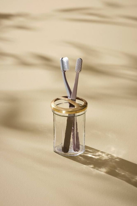 tannglass Antikk gull/klart glass