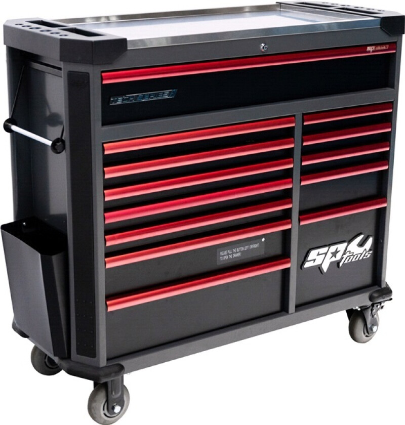 Verkstedvogn Tech 411 deler sort/rød