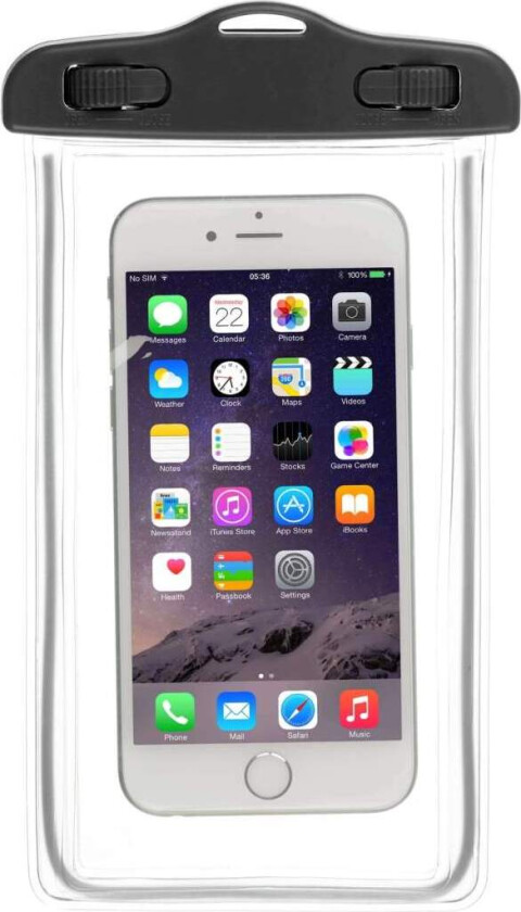 GEAR vanntett mobildeksel IPX8 6,7" myk TPU-skjerm inkl. Touch Fungerer