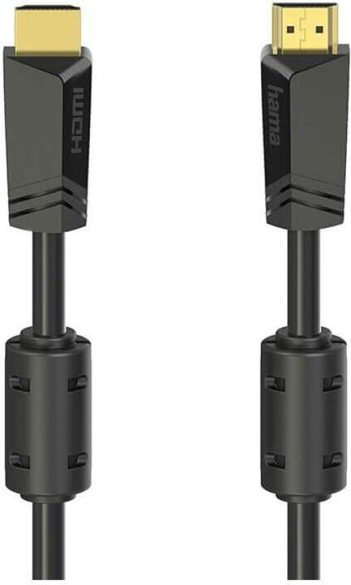 HAMA Kabel HDMI Høyhastighets 4K 18 Gbit/s 10,0m Gull