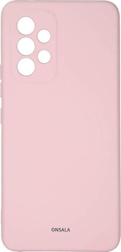ONSALA Mobildeksel Silikon kritt Rosa Samsung A53 5G