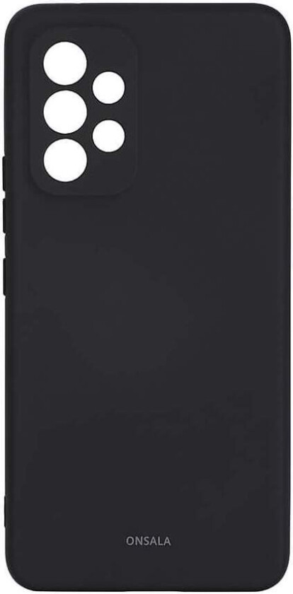 ONSALA Mobildeksel Silikon Samsung A53 5G Sort