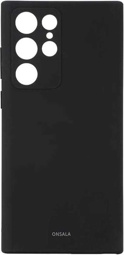 ONSALA Mobildeksel Silikon Svart Samsung S22 Ultra