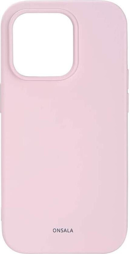 ONSALA Bakdeksel Silikon iPhone 14 Pro 6.1" krittrosa