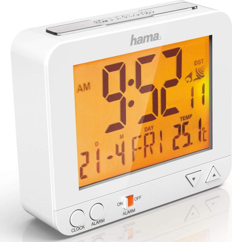 HAMA Vekkerklokke RC550 Radio Hvit