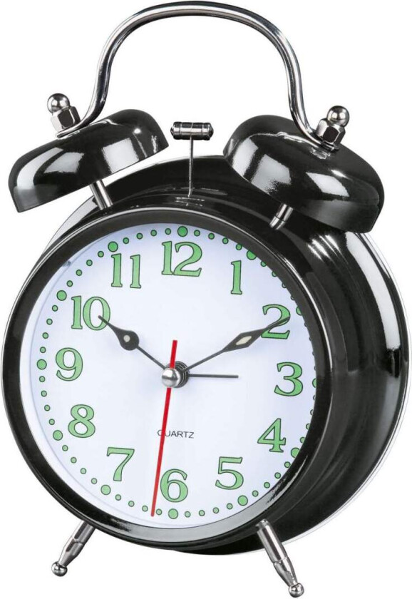 HAMA Vekkerklokke Nostalgi Svart