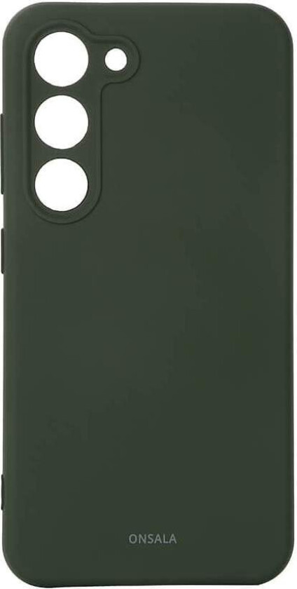 ONSALA Bakdeksel Silikon Samsung S23 5G Olivengrønn