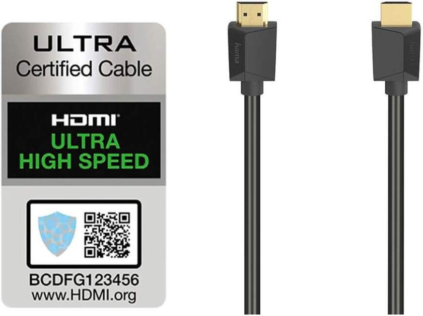 HAMA Kabel HDMI Ultra High Speed 8K 48 Gbit/s 1,0m Gull