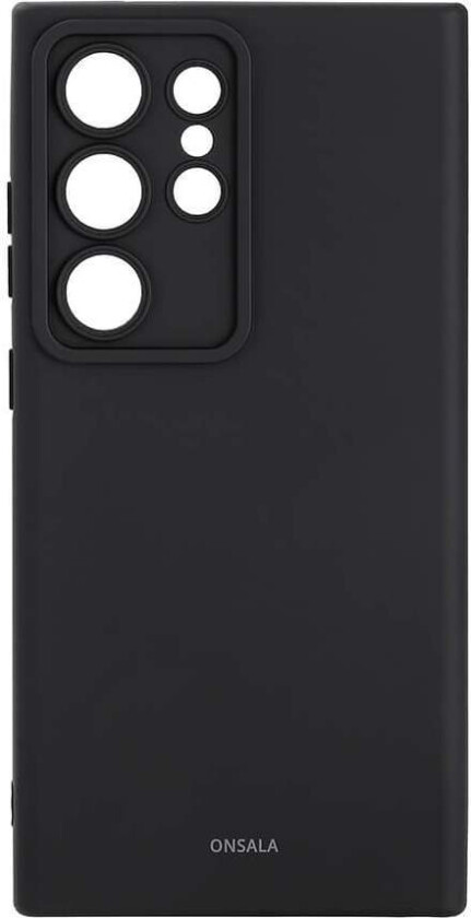 ONSALA Bakdeksel Sil Touch Samsung S24 Ultra 5G Sort