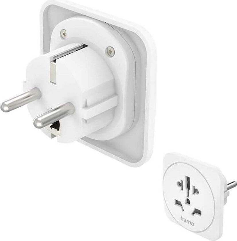 HAMA Reiseadapter Type E/F Universal World-EU Hvit