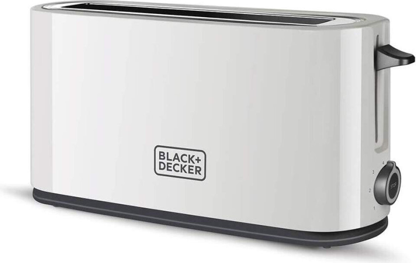 BLACK+DECKER Brødrister 1000W Hvit