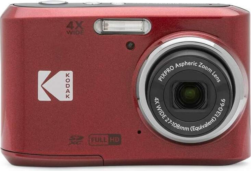 KODAK digitalkamera Pixpro FZ45 CMOS 4x 16MP Rød