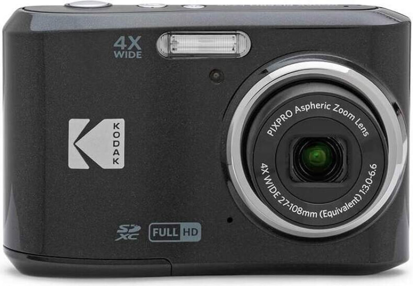 KODAK digitalkamera Pixpro FZ45 CMOS 4x 16MP Svart