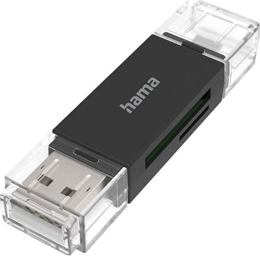 HAMA kortleser USB-A Micro-USB SD/microSD