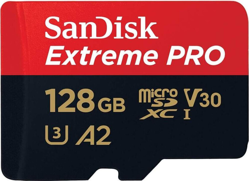 SANDISK MicroSDXC Extreme Pro 128GB 200MB/s A2 C10 V30 UHS-I
