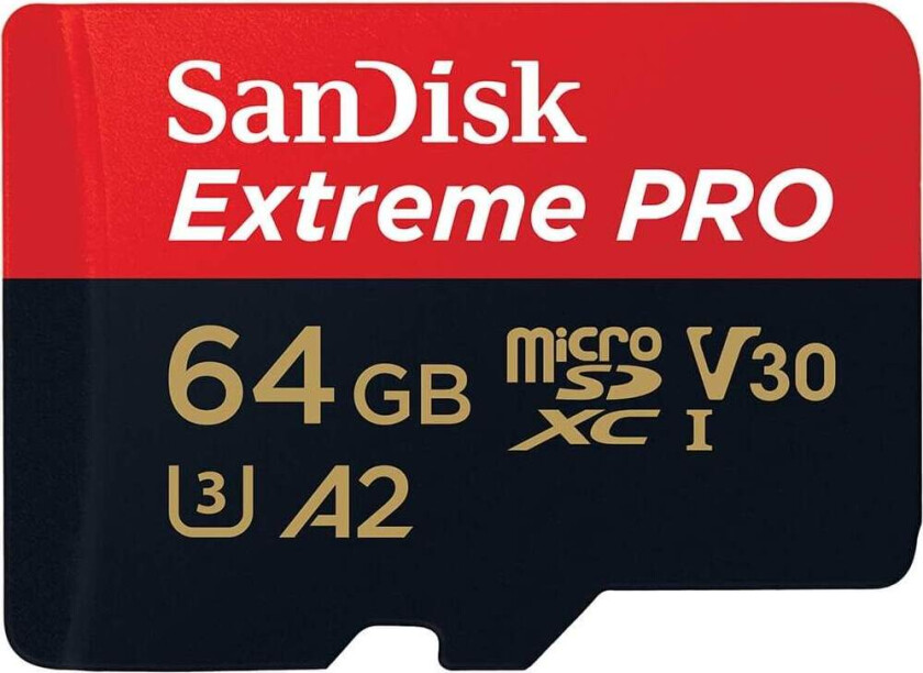 SANDISK MicroSDXC Extreme Pro 64GB 200MB/s A2 C10 V30 UHS-I
