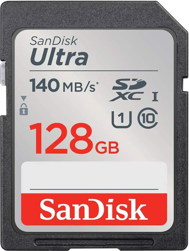 SANDISK Minnekort SDXC Ultra 128GB 140MB/s