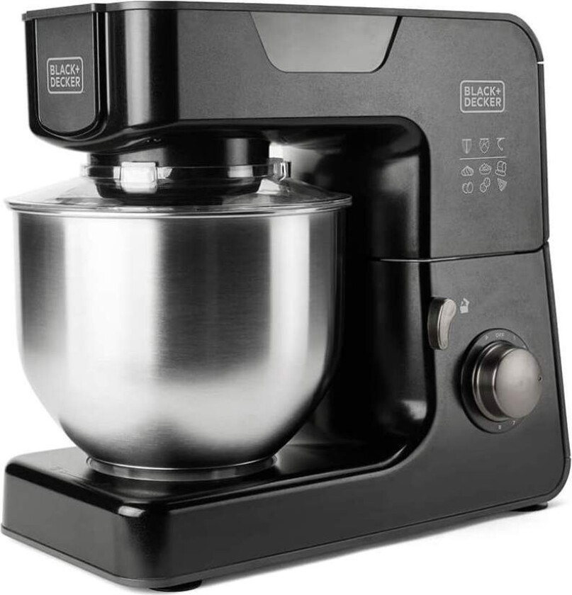 BLACK+DECKER Kjøkkenmaskin 1000W Sort