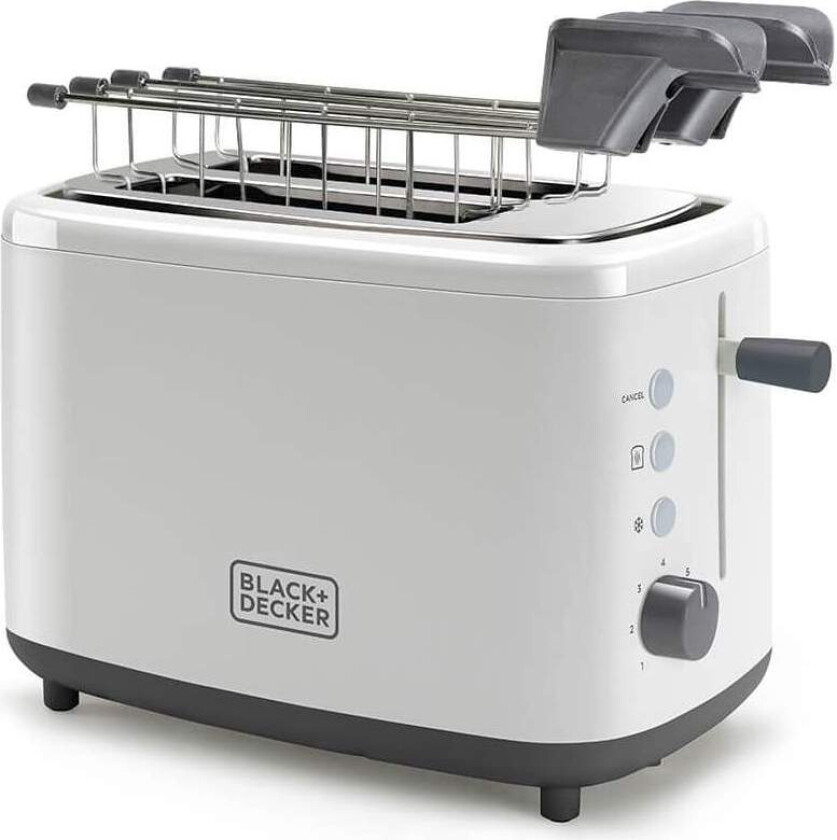BLACK+DECKER Brødrister 2-Slice White