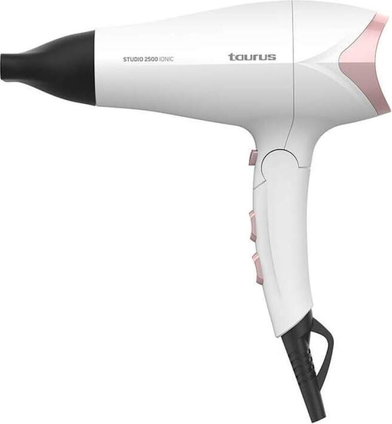TAURUS Hårføner 2400W Studio 2500 Ionic White