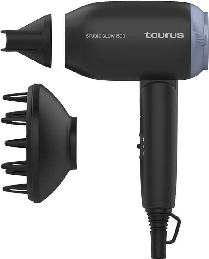 TAURUS Hårføner 1400W Studio Glow 1500 Svart