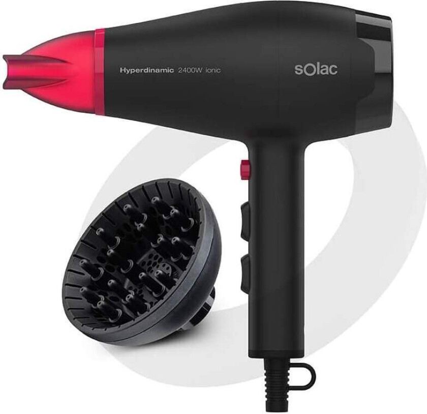 SOLAC Hårføner Hyperdynamic 2400 Ionic