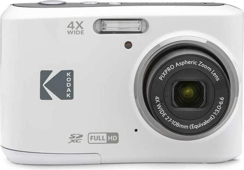 KODAK digitalkamera Pixpro FZ45 CMOS 4x 16MP Hvit