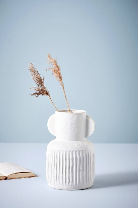 vase Naturhvit