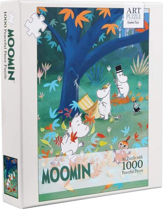 Muminkunstpuslespill Lek i skogen 1000 stk