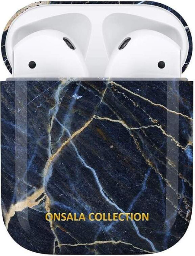 ONSALA COLLECTION Airpods-deksel 1. og 2. generasjon Black Galaxy Marble