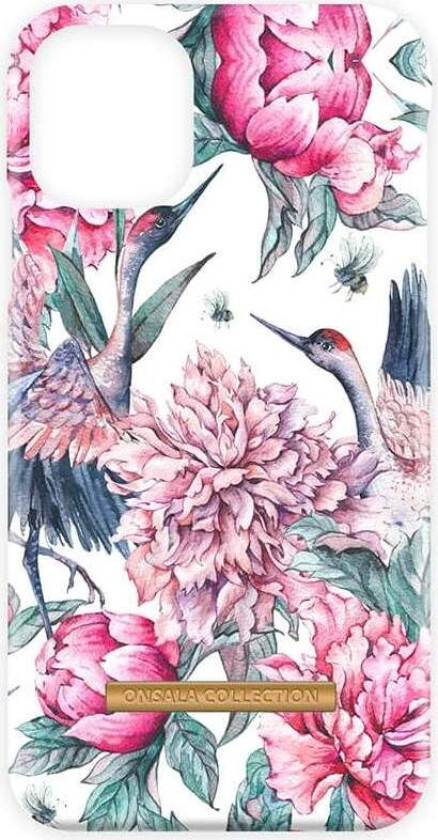 ONSALA COLLECTION Mobildeksel Soft Pink Crane iPhone 11