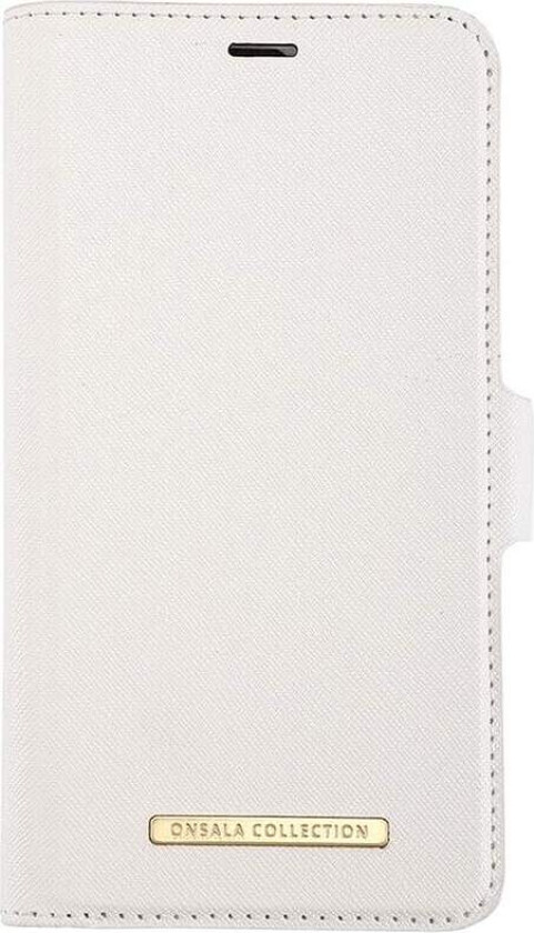 ONSALA COLLECTION Mobiltelefondeksel Saffiano White iPhone 12 / 12 Pro