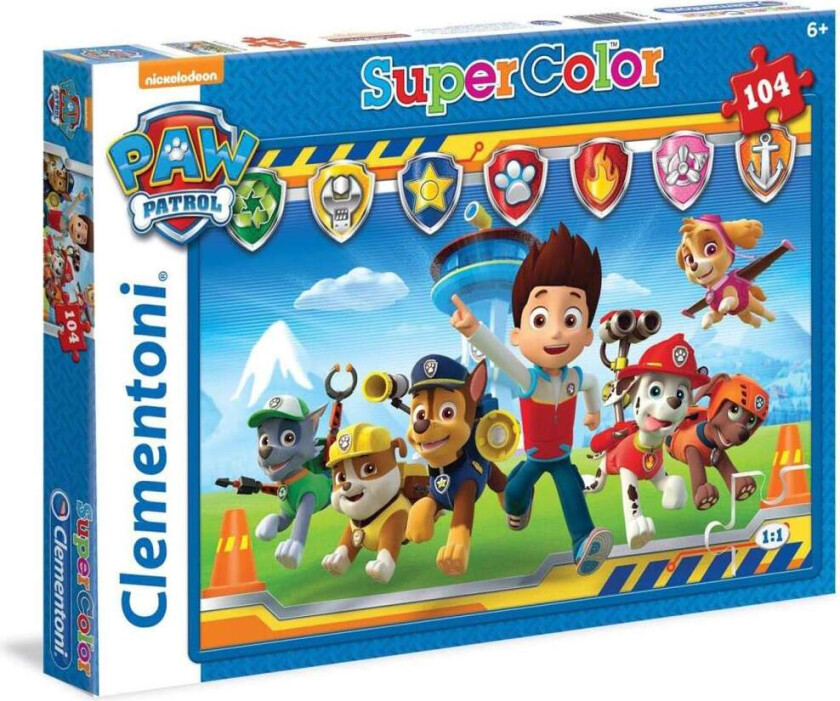 104 stk Puslespill Kids Paw Patrol
