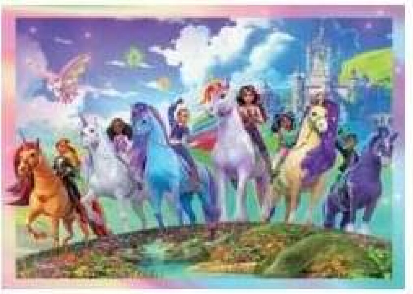 104 stk Puslespill Unicorn Academy