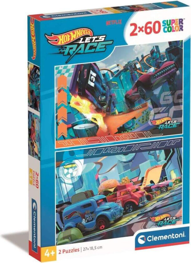 2x60 stk Puslespill Kids Hotwheels