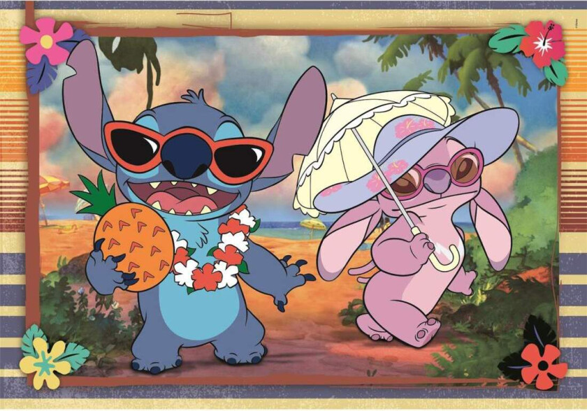 2x60 puslespill Kids Stitch