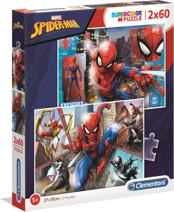 2x60 puslespill Kids Spider