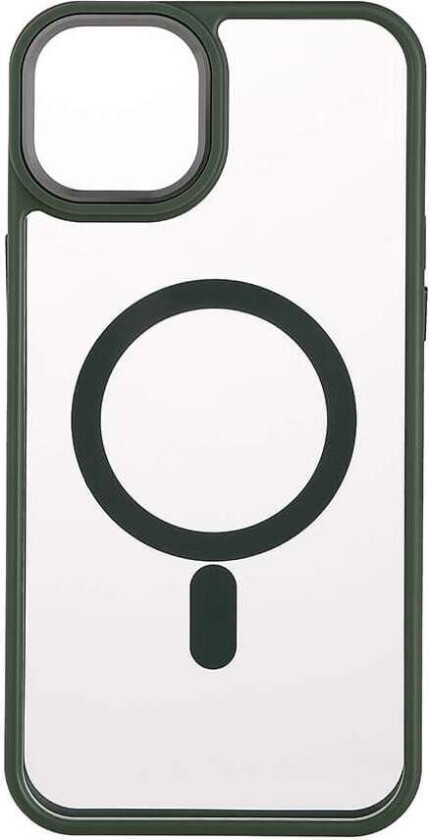 ONSALA Ryggstøtfanger Clear Case MagSerie iPhone 15 Plus Clear Case Grønn Bumper