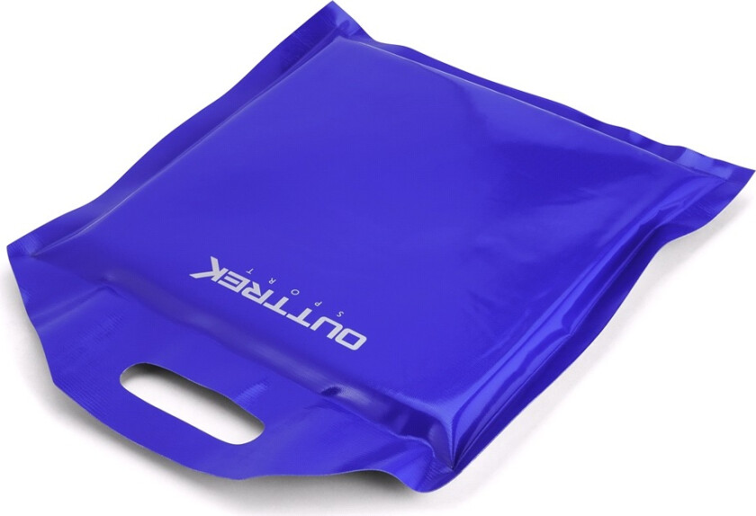 Akematte og sittepute 35x35x3 cm blå