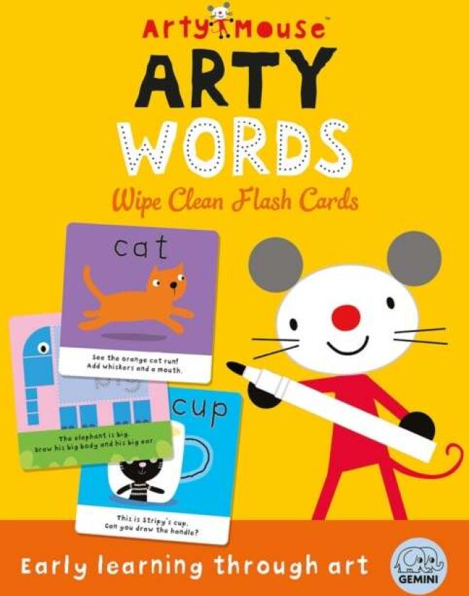 Arty Mouse Arty Words Wipe Clean Flash Cards av Robyn Gale (Cards)