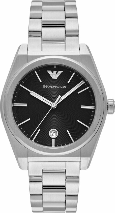 Emporio Armani Federico AR11622 - Kvarts - Sølv - Herreklokker - Rustfritt stål - ledd m/pin - Mineral