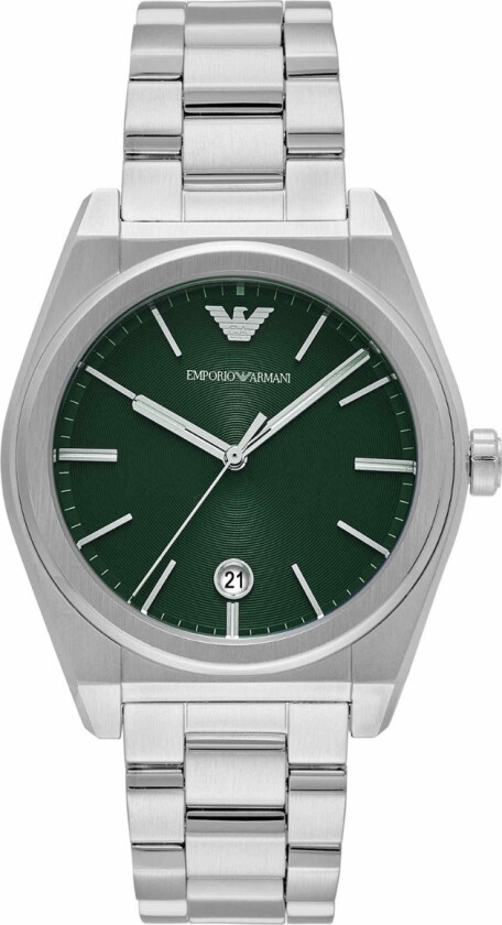 Emporio Armani Federico AR11621 - Kvarts - Sølv - Herreklokker - Rustfritt stål - ledd m/pin - Mineral