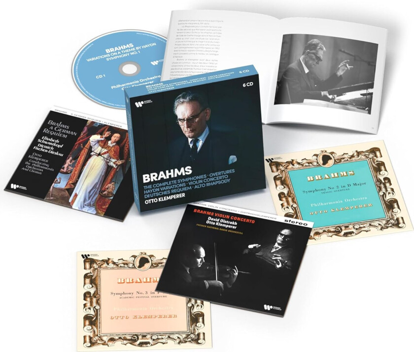 Otto Klemperer Brahms: Complete Symphonies, Overtures, Haydn Variations, Violin Concerto, Requiem, Alto Rhapsody CD