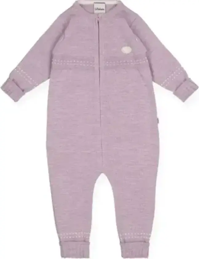 Lillelam Sparkedress Tynn Ull Lys Plomme