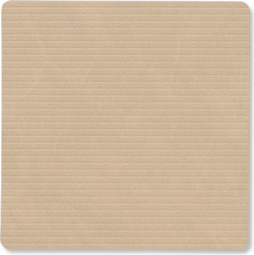 Corduroy glassunderlag square Sand